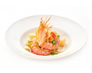 Изображение Теплый салат с морепродуктами