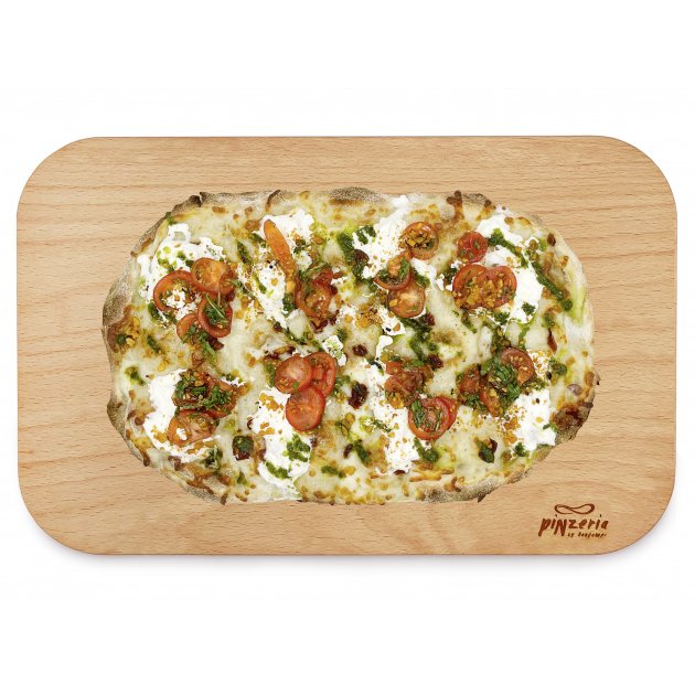 Пинцетта Буррата песто с помидорами черри
